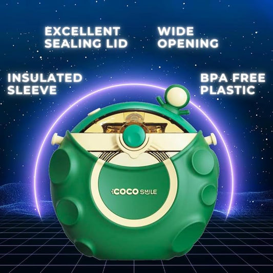 Astronaut Straw Round Bottle