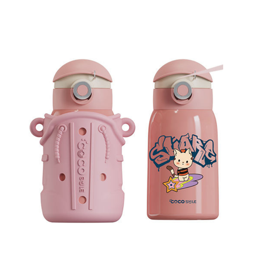 Coco Cap Fun Thermos Cup With Sleeve (Gift box package) 470ml Capacity