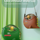 Dinosaur Straw Round Bottle
