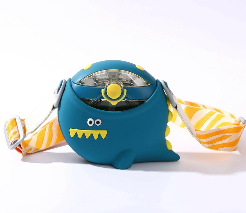 Dinosaur Straw Round Bottle