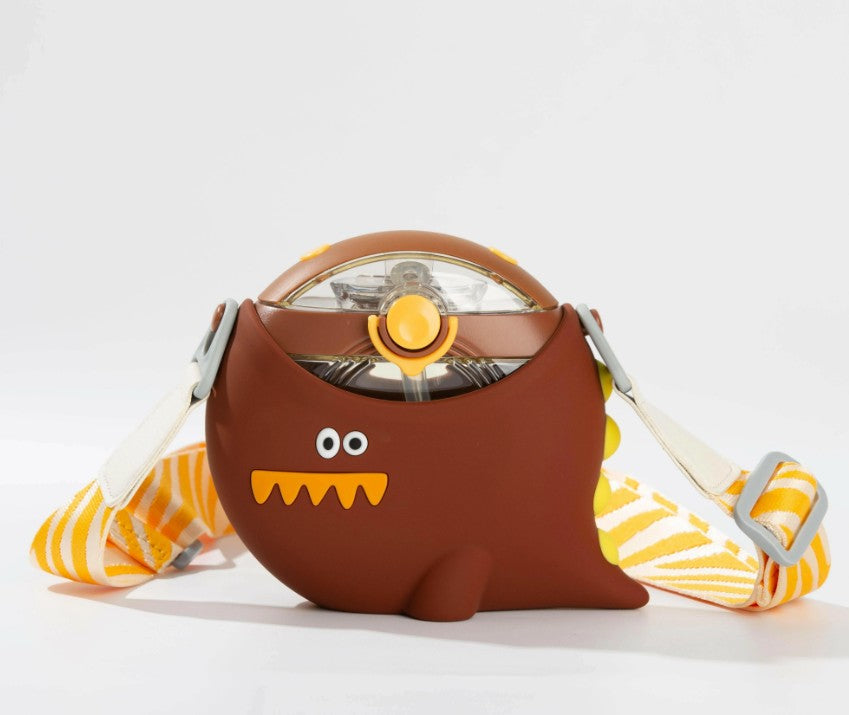 Dinosaur Straw Round Bottle