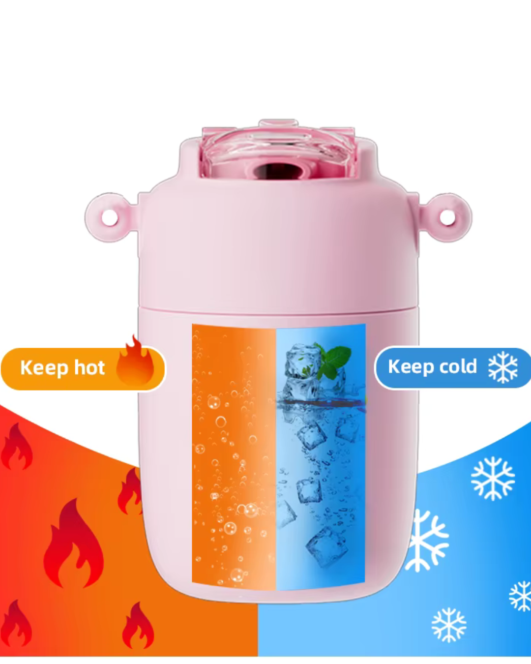 Stainless steel cup with handle