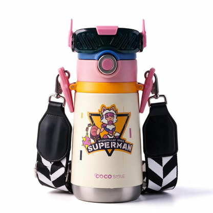 Superman Cartoon Vacuum Insulated Stainless Steel Thermos Cup