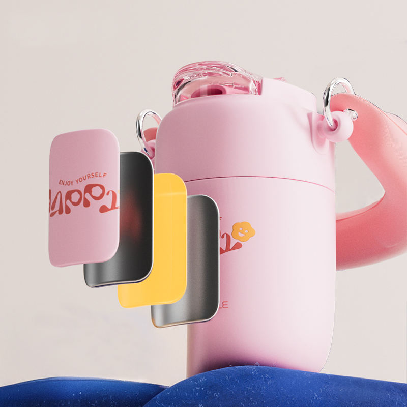 Stainless steel cup with handle