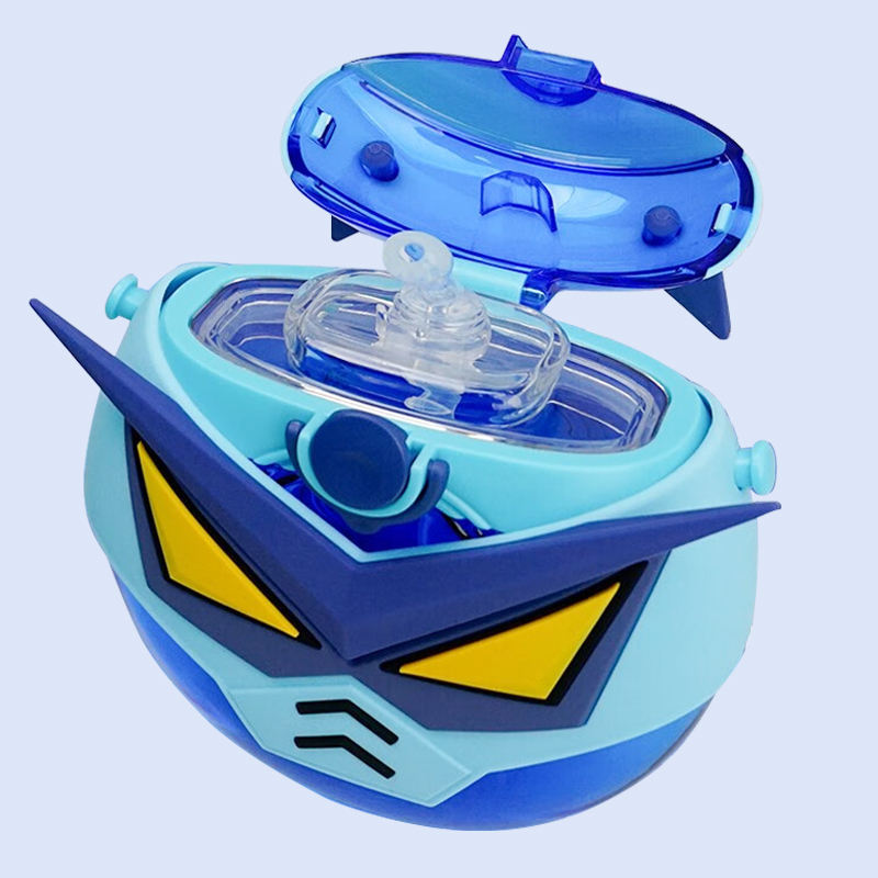 Robot Straw Round Bottle