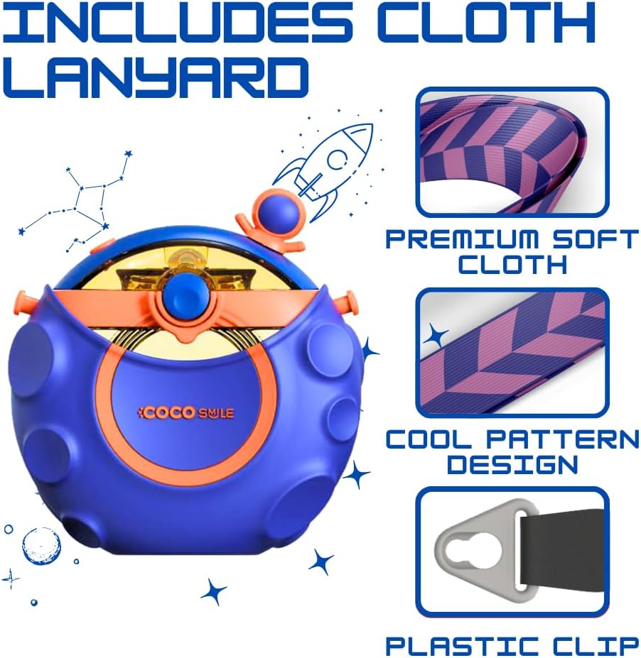 Astronaut Straw Round Bottle