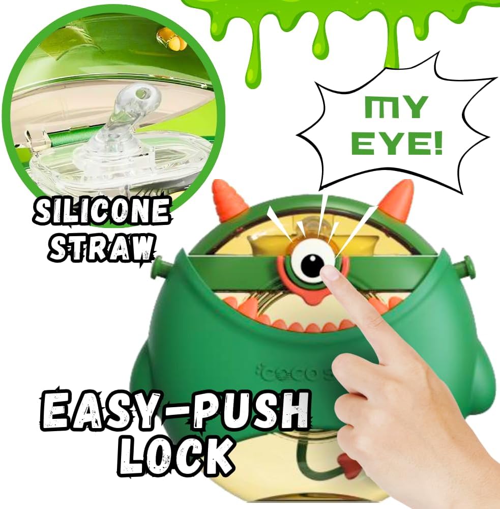 Monster Straw Round Bottle