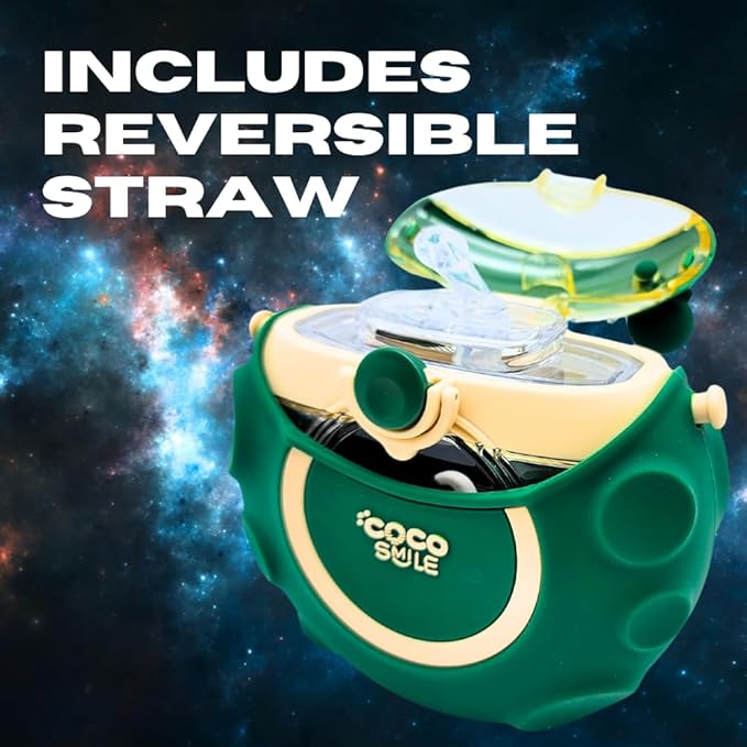 Astronaut Straw Round Bottle