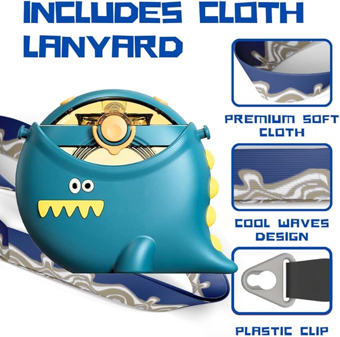 Dinosaur Straw Round Bottle