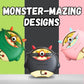 Monster Straw Round Bottle