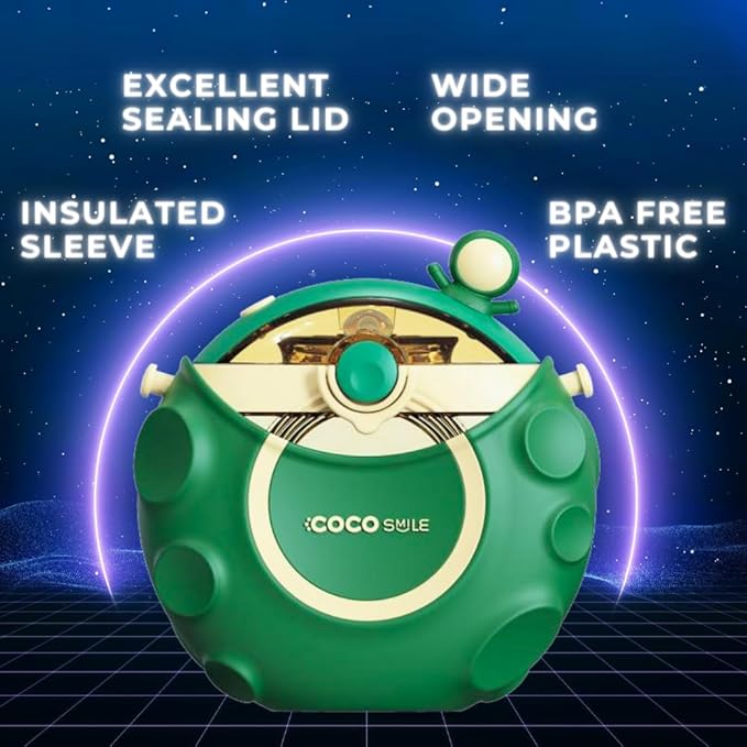 Astronaut Straw Round Bottle