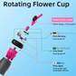 Flower Water Cup With Straw - 550ML
