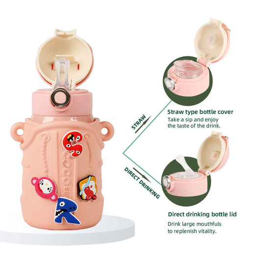 Coco Cap Fun Thermos Cup With Sleeve  (Gift box package) 470ml Capacity