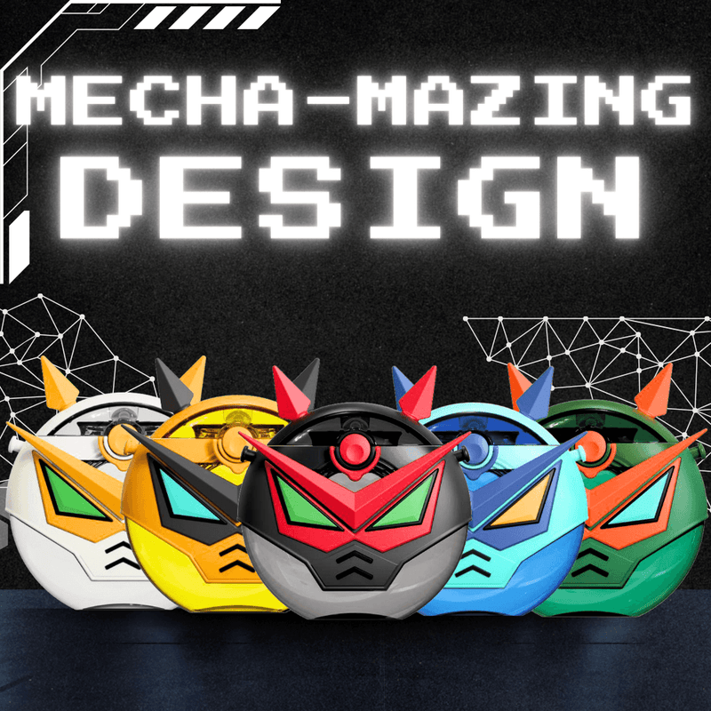 Robot Straw Round Bottle