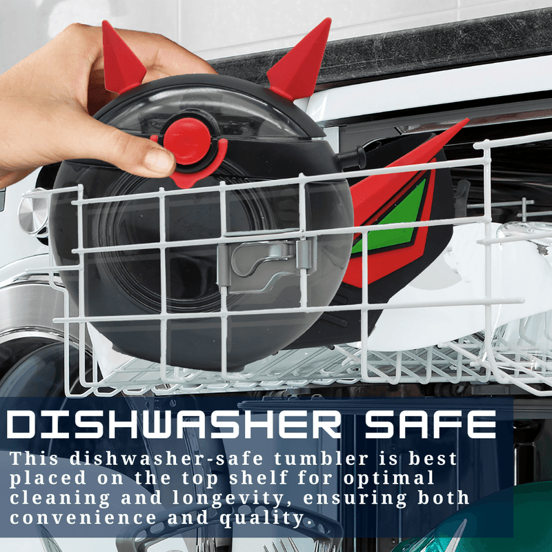 Robot Straw Round Bottle