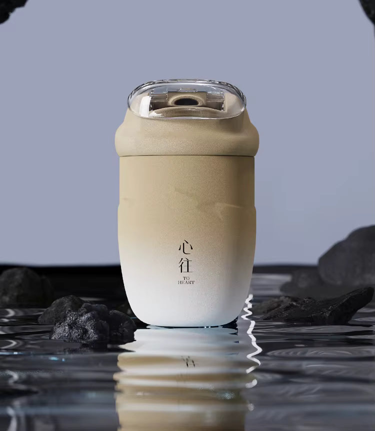 Stainless steel straw cup