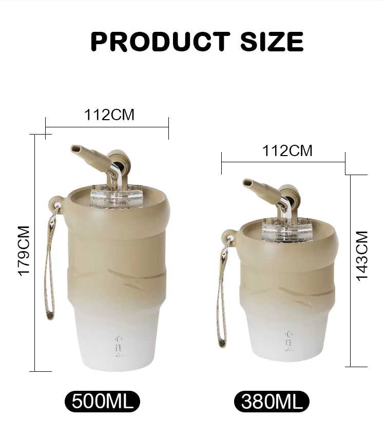 Stainless steel straw cup