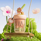 Flower Water Cup With Straw - 550ML