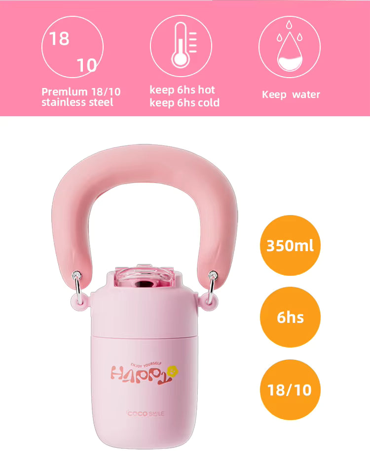 Stainless steel cup with handle