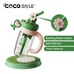 Flower water cup with straw