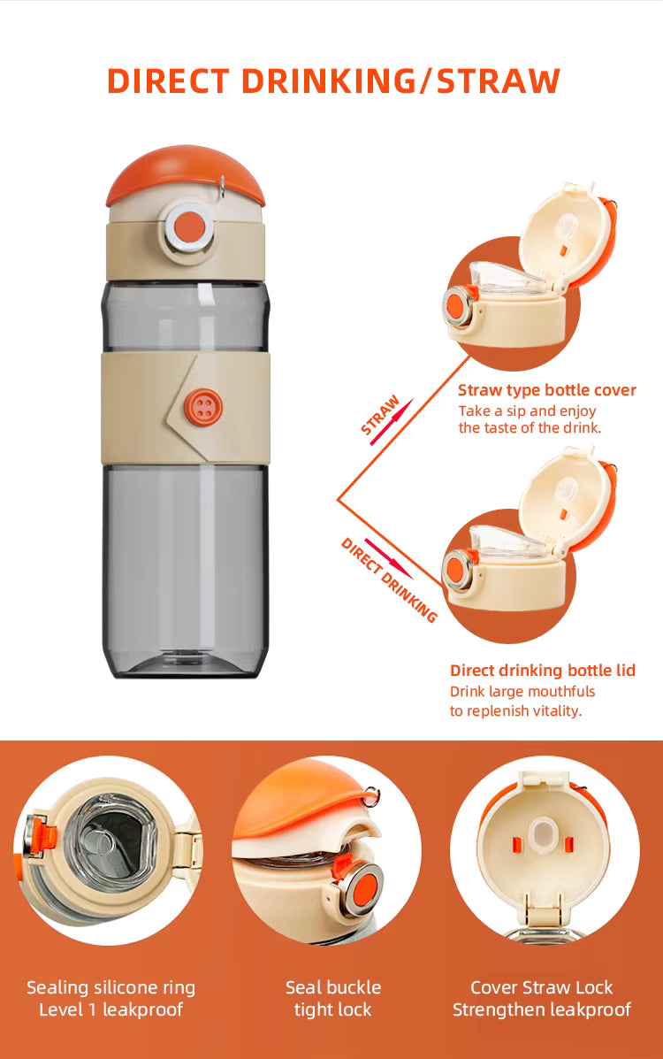Coco Cap Button Cup Straw