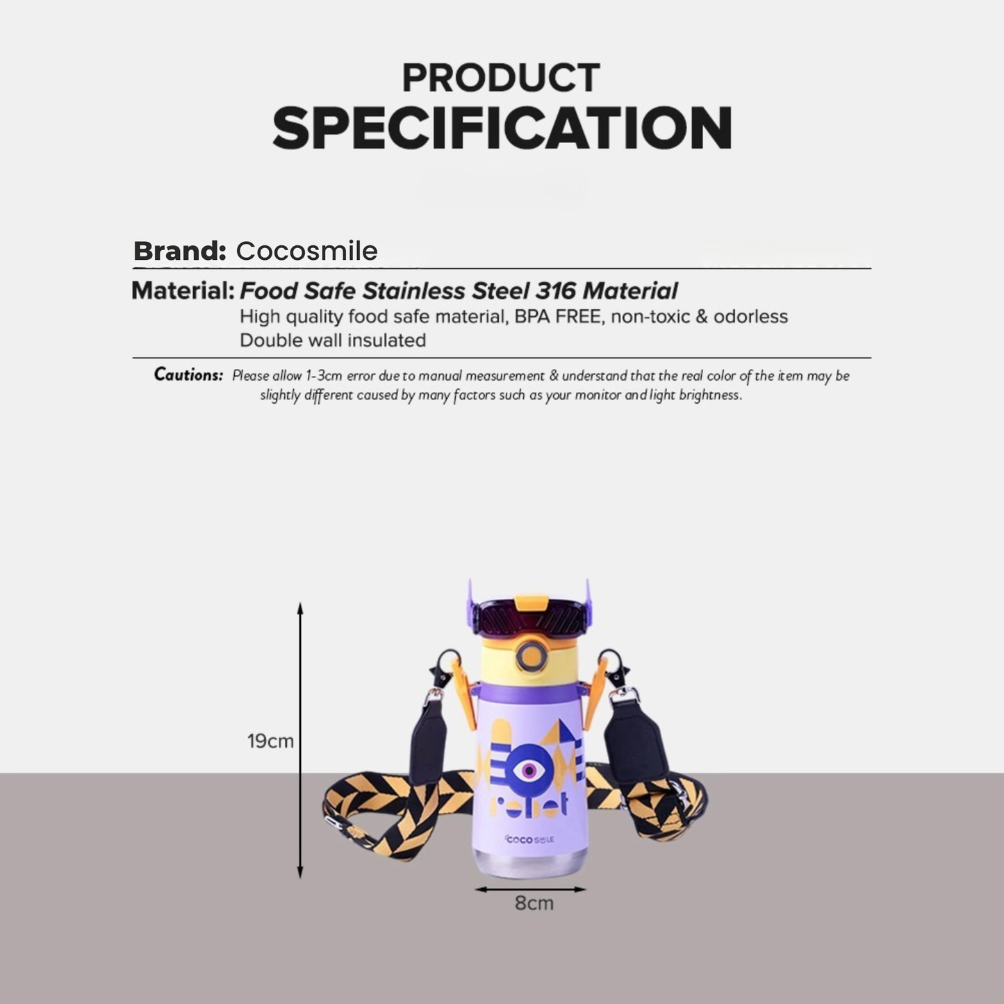 Robot Thermos Cup (Single Eye)
