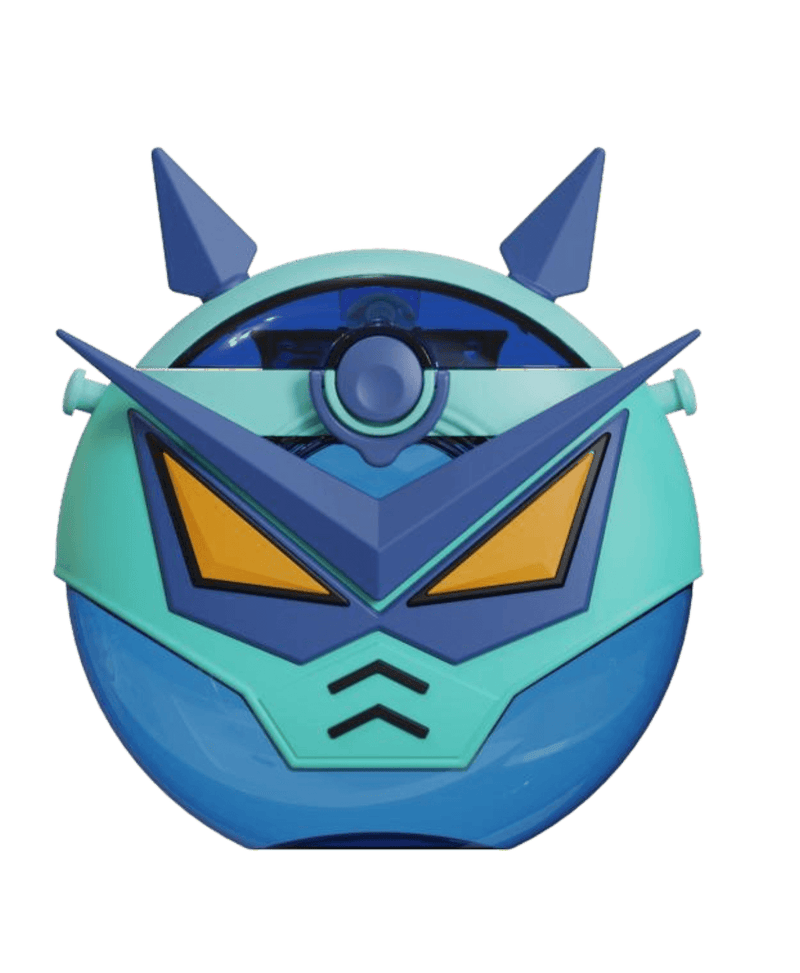 Robot Straw Round Bottle