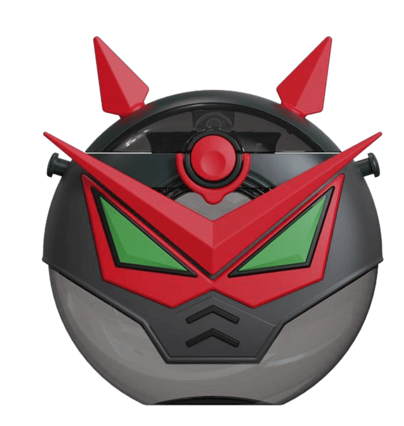 Robot Straw Round Bottle