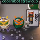 Robot Straw Round Bottle